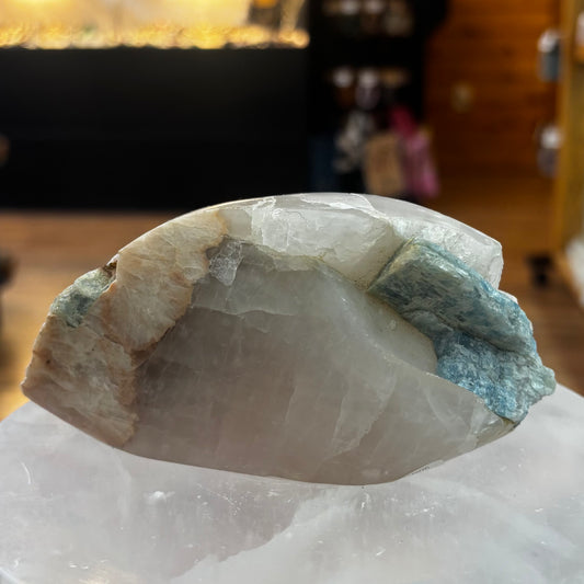 Aquamarine & Quartz Freeform