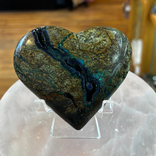 Azurite/Malachite Heart