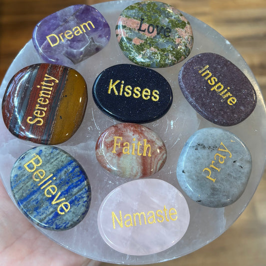 Word Worry Stones