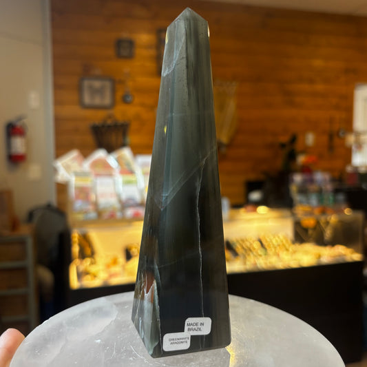 Green Aragonite Tower