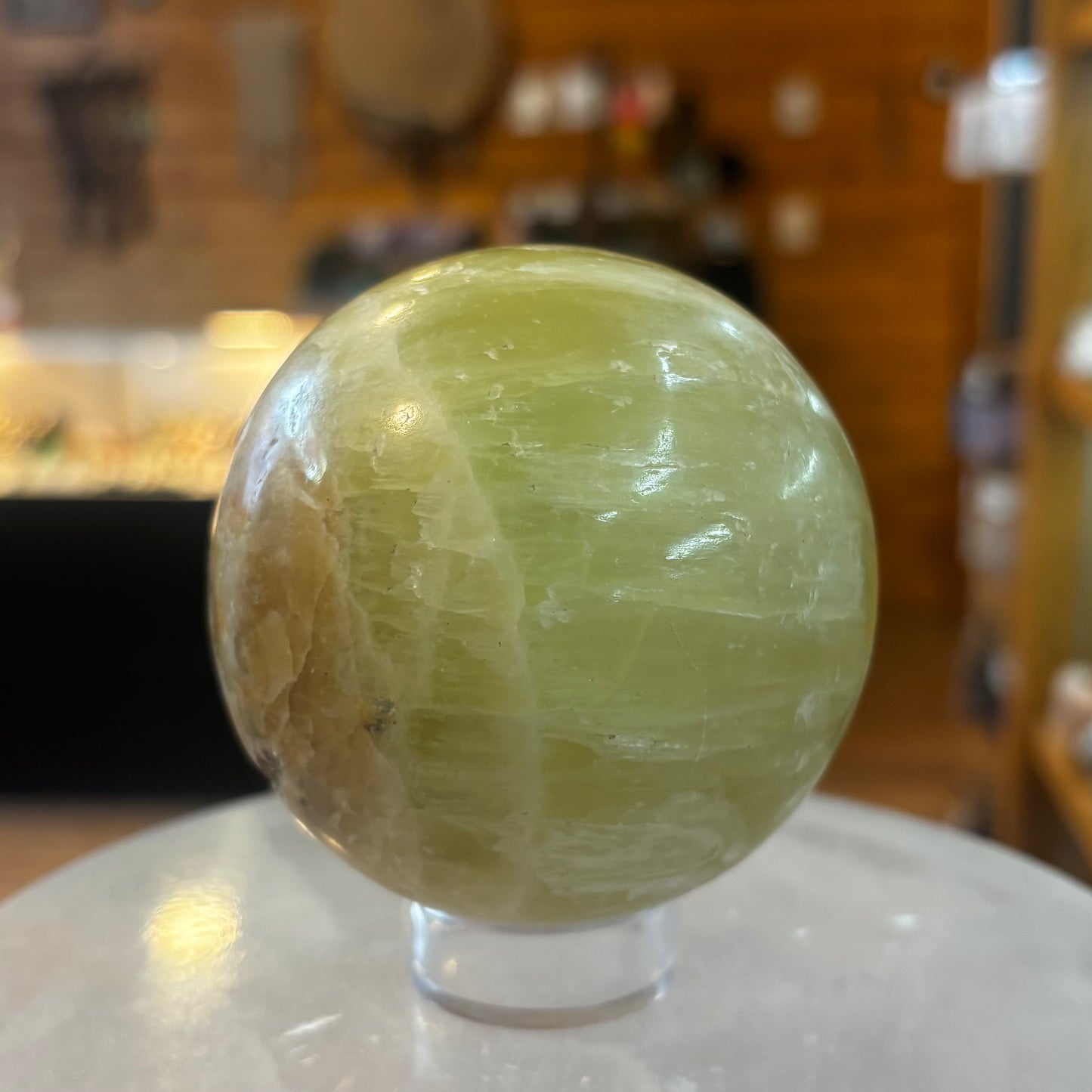 Lemon Calcite Sphere