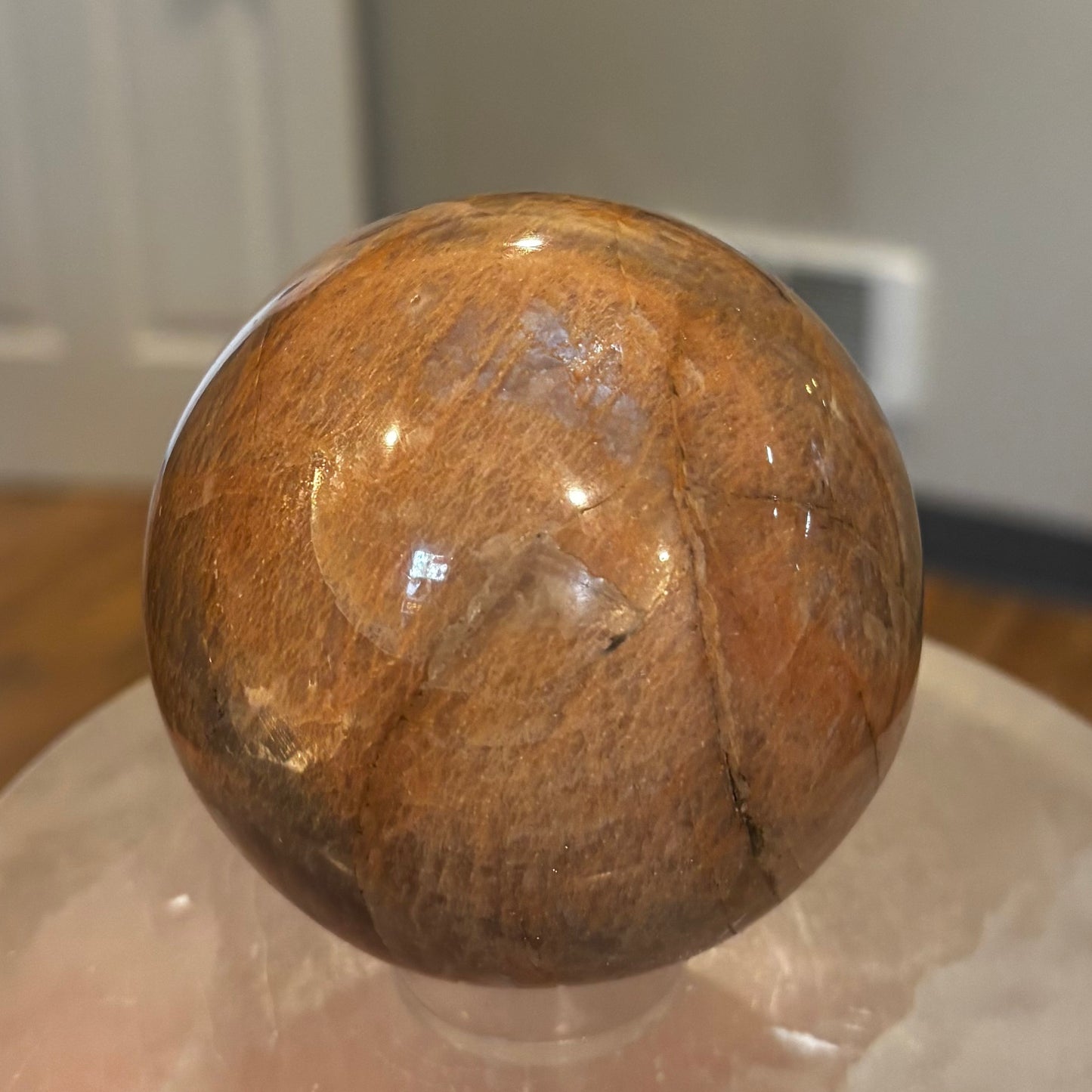 Peach Moonstone Sphere
