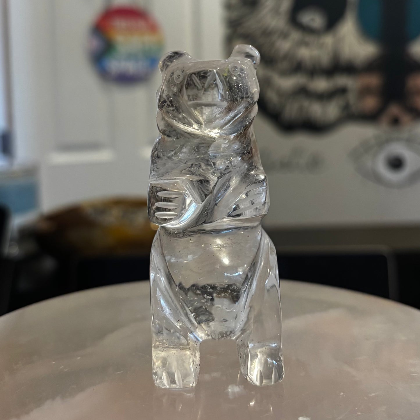 Clear Quartz Bear