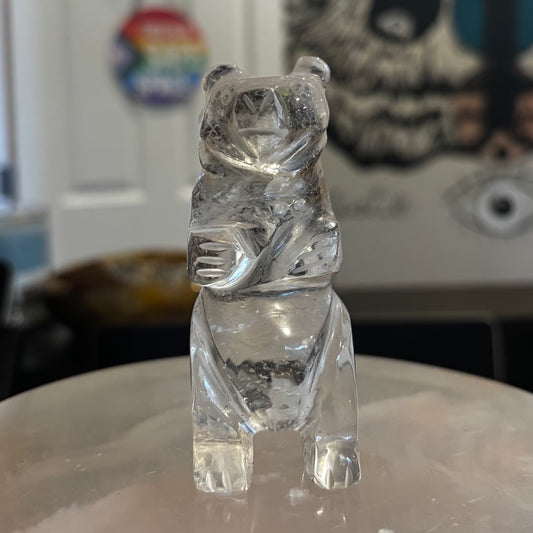 Clear Quartz Bear