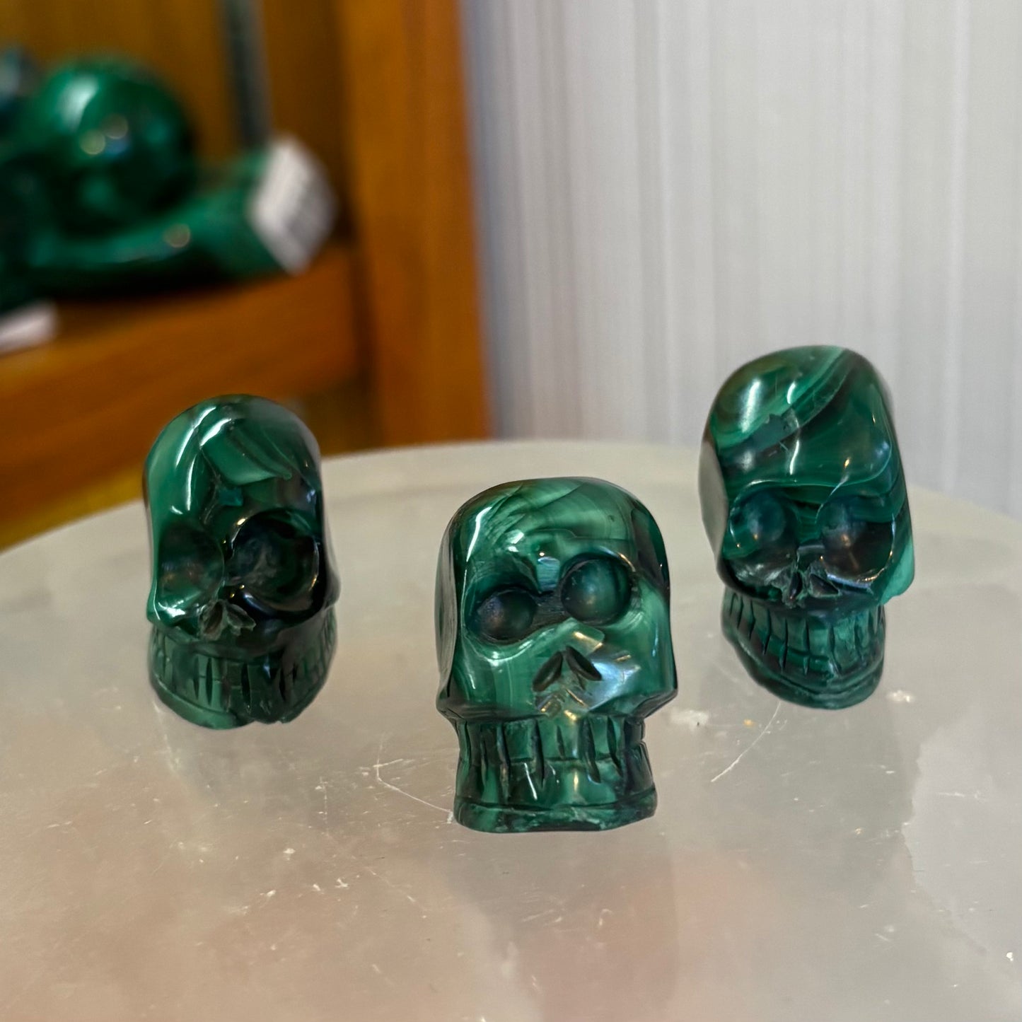 Malachite Skull