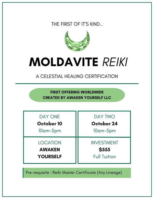 October Moldavite Reiki Upgrade Class - In person
