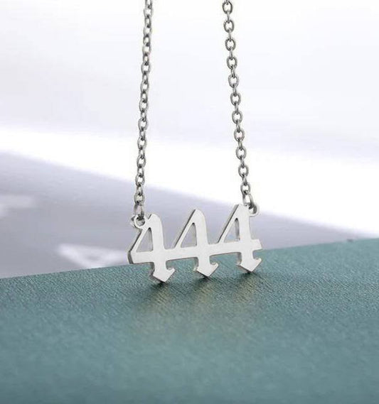 Silver Angel Number Necklace