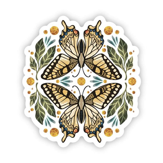 Butterfly and Botanicals Sticker